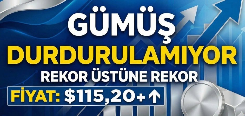 gümüş 115 doları aştı rekor üstüne rekor