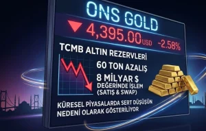 tcmb nin alın satışı sonrası ons altın fiyatı çakıldı
